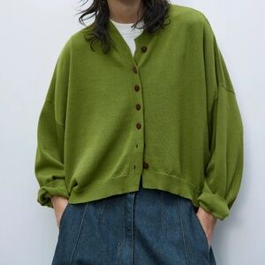 ISO Cordera COTTON & CASHMERE CARDIGAN WOODBINE